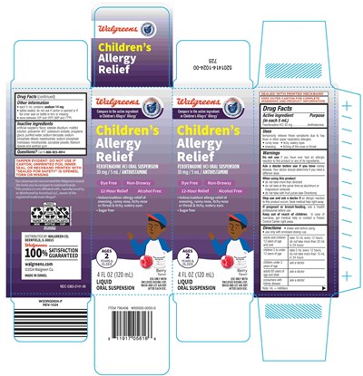 Walgreens Fexofenadine 4oz Carton.jpg Carton - Walgreens Fexofenadine 4oz Carton
